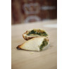 Espinacas, cebolla caramelizada y salsa bechamel